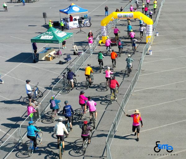 The starting line of the Tour de Belt